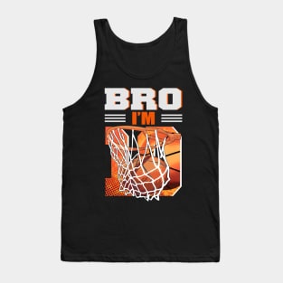 10th Birthday Boy Bro I'm 10 Year Old Basketball Tank Top